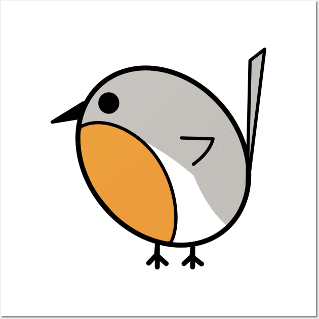 Cute little robin bird Wall Art by FabuleusePlanete